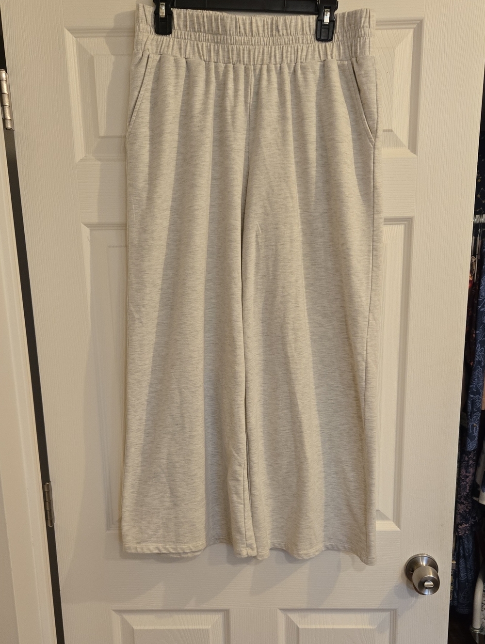 Honeydew  Heather Gray Wide-Leg Lounge Pants Xl